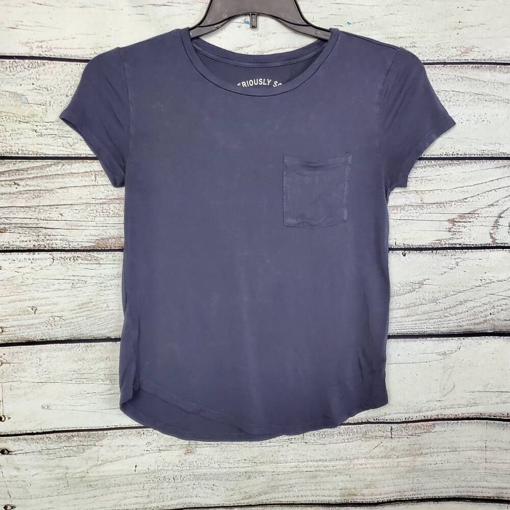 Aeropostale Size XS Blue SS Pocket T-Shirt